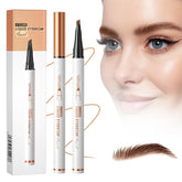 2pc Eyebrow Tattoo Pencil 4 Fork Tip 3D Microblading, 2024 New 4-Tip Eyebrow Pencil Natural Makeup Fine Stroke Magic Eyebrow Pencil, Eye Brown Long-Lasting (Light Brown)